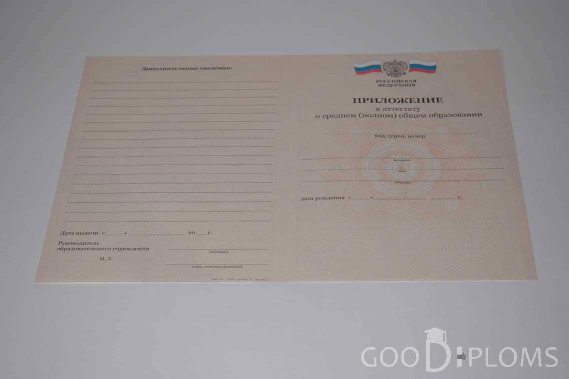 Приложение к Аттестату За 11 Класс период выдачи 2008-2009 -  Миргород