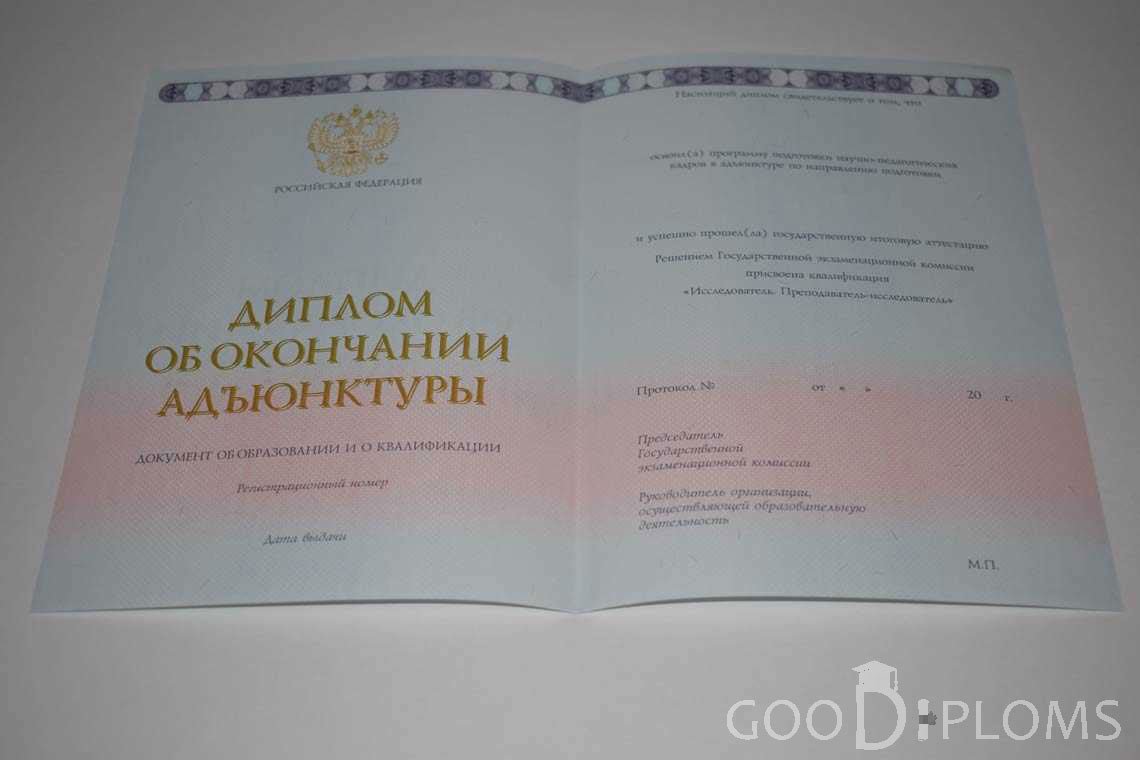 Диплом Адъюнктуры период выдачи 2014-2020 -  Миргород