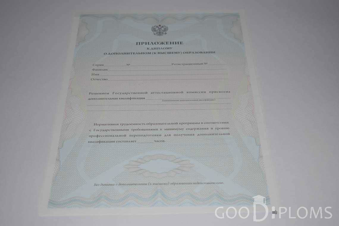 Приложение к Диплому МВА период выдачи 2011-2020 -  Миргород