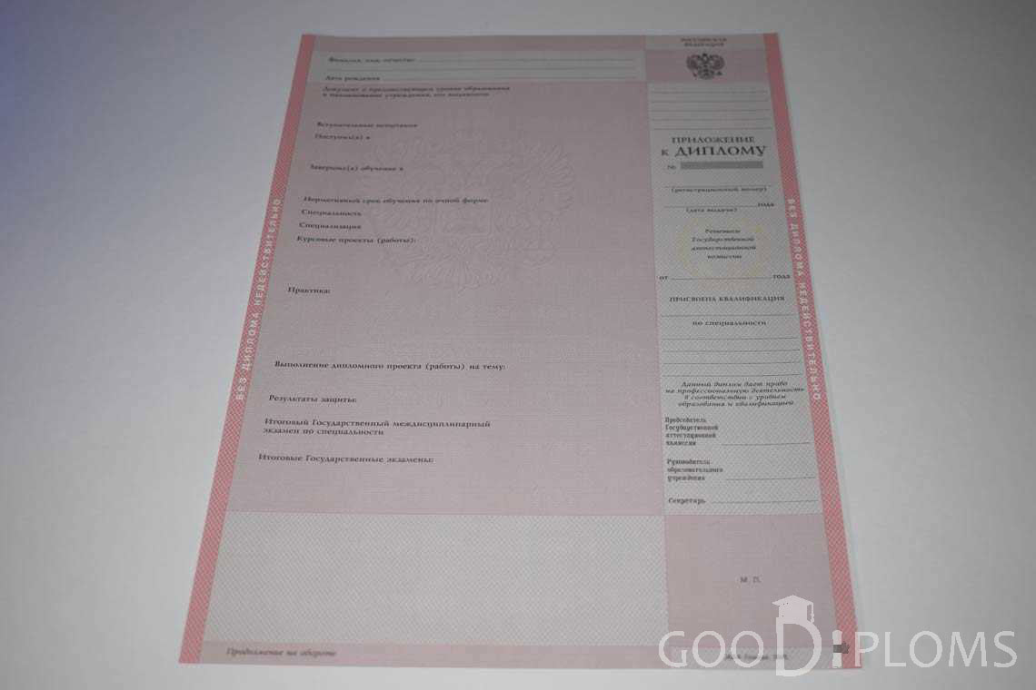 Приложение к Диплому Техникума с Отличием  в период c 2003 по 2007 год - Миргород
