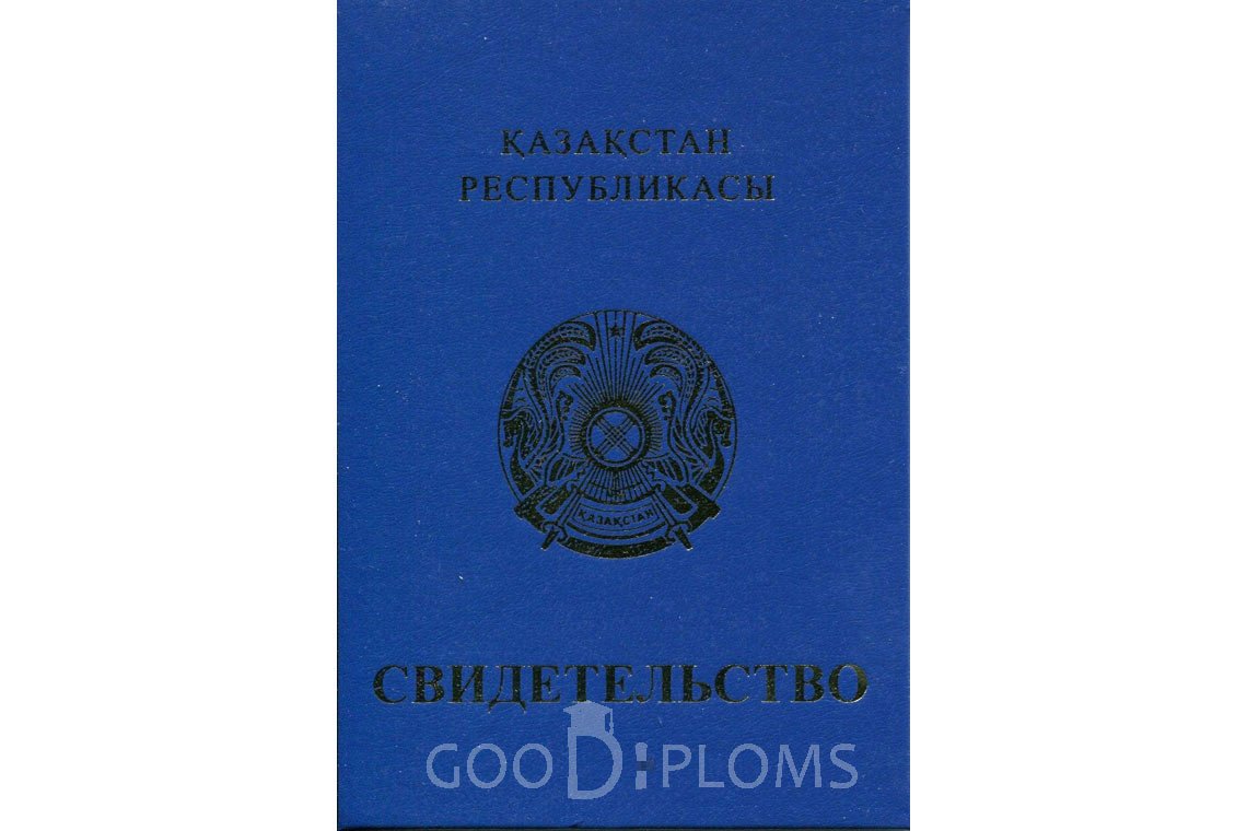 Казахский аттестат за 9 класс - Обратная сторона- Миргород